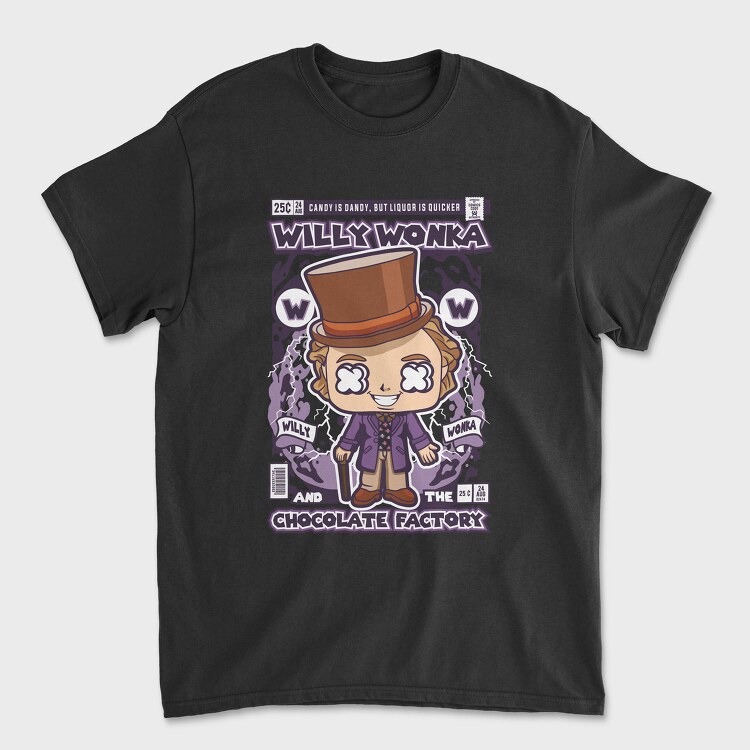 Willy Wonka And The Chocolate Factory, Tricou Barbati (Unisex)