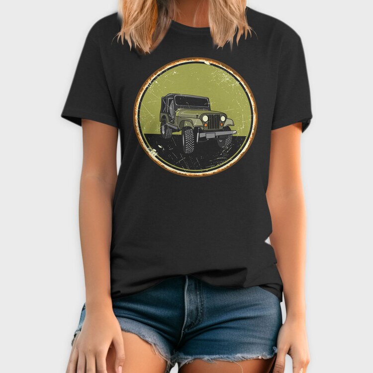 Jeep Adventure Emblem, Tricou Barbati (Unisex)