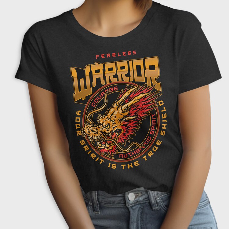 Warrior Dragon Shield, Tricou Femei