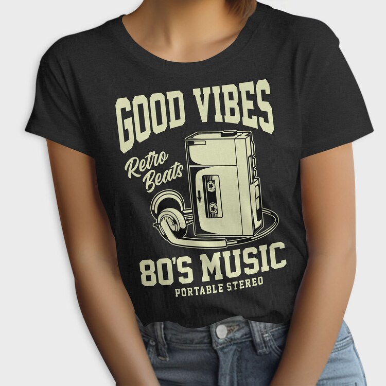 Retro Cassette Beats, Tricou Femei