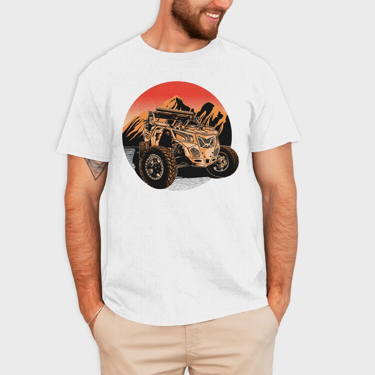 Desert Rally, Tricou Barbati (Unisex)