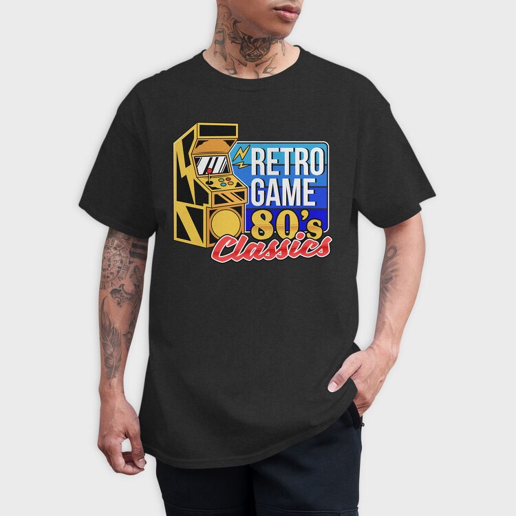 Retro Game Classics, Tricou Barbati (Unisex)