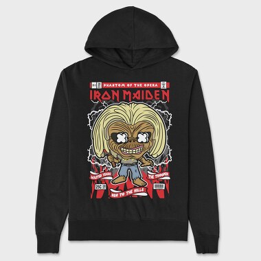 Iron Maiden Killer Eddie, Hanorac Oversize Barbati (Unisex)