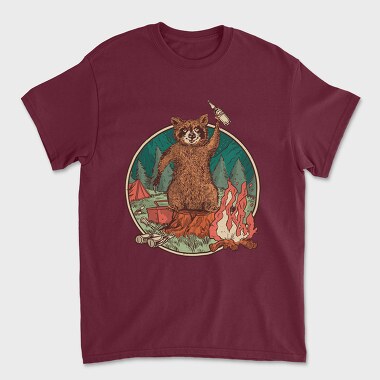 Tricou Barbati (Unisex), Raccoon Beer