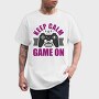 Keep Calm Game On, Tricou Barbati (Unisex)