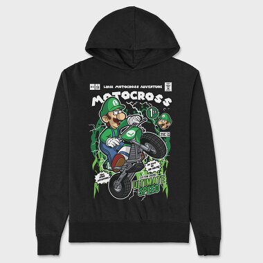 Luigi Motocross, Hanorac Oversize Barbati (Unisex)