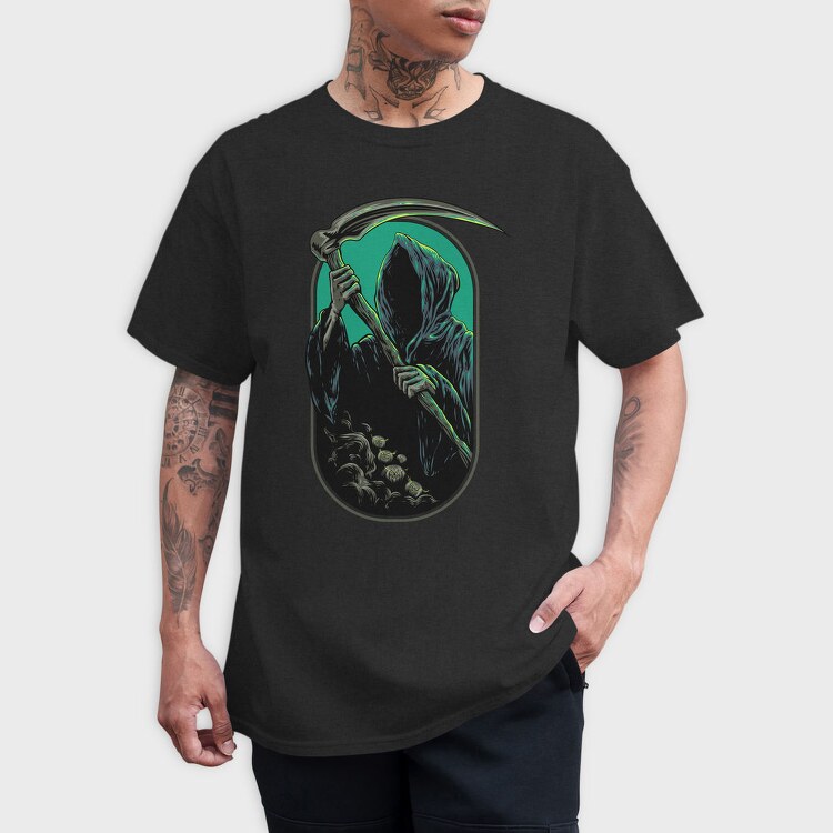 Grim Reaper Neon, Tricou Barbati (Unisex)