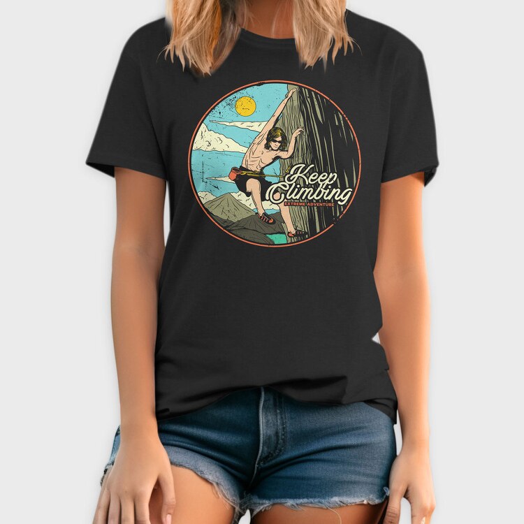 Keep Climbing Adventure, Tricou Barbati (Unisex)