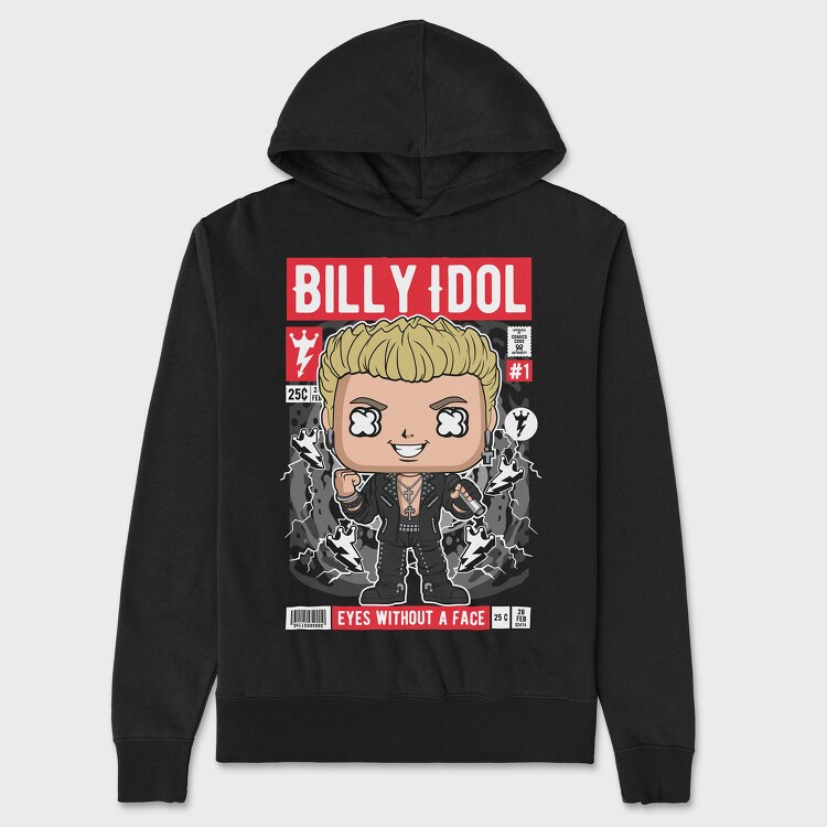 Billy Idol, Hanorac Oversize Barbati (Unisex)