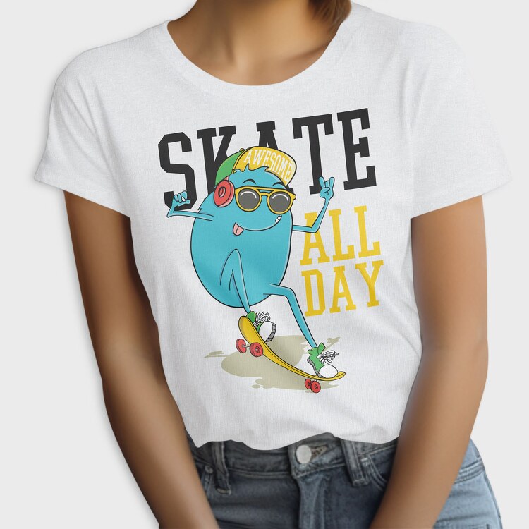Skate All Day, Tricou Femei