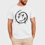 Grunge Smiley, Tricou Barbati (Unisex)
