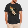 Burning Time Is Money, Tricou Barbati (Unisex)