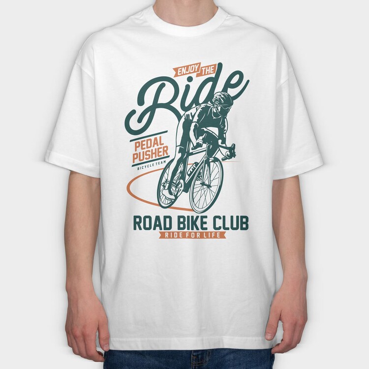 Road Bike Club, Tricou Oversize Barbati (Unisex)