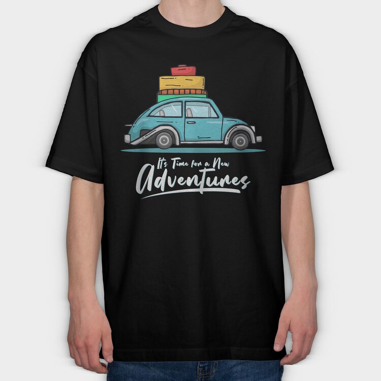 Road Trip Adventure, Tricou Oversize Barbati (Unisex)