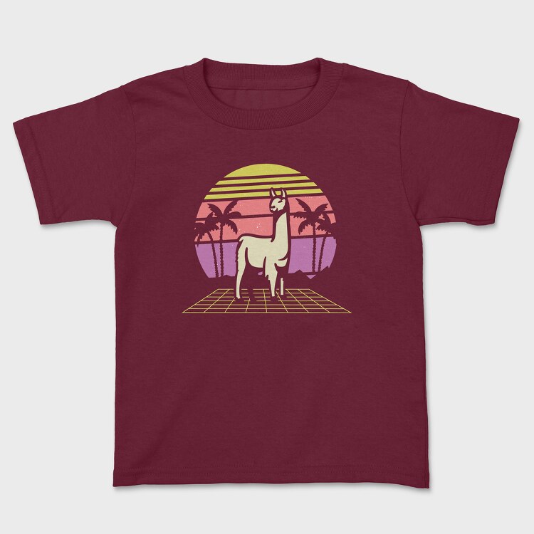 Retro Llama, Tricou Copii