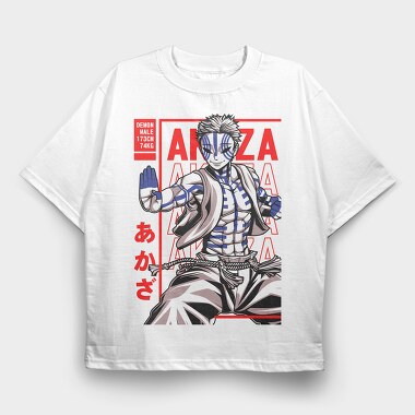Akaza Demon Warrior, Tricou Oversize Barbati (Unisex)