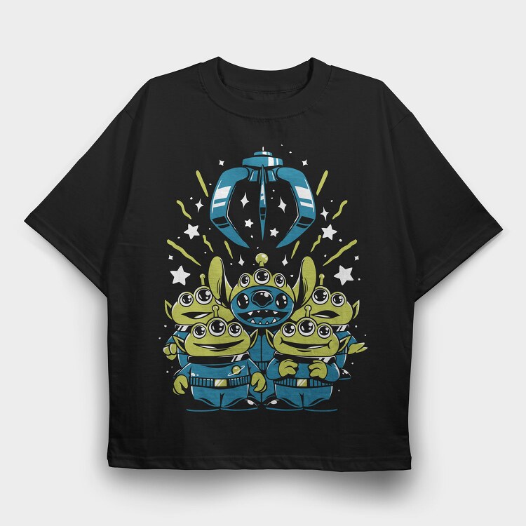 Alien Planet Explorer, Tricou Oversize Barbati (Unisex)