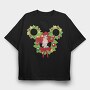 Ariel Holiday Wreath, Tricou Oversize Barbati (Unisex)