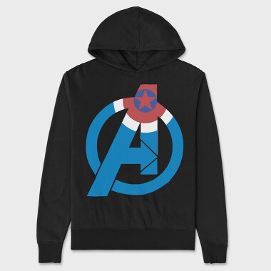 Avengers Shield 1, Hanorac Oversize Barbati (Unisex)