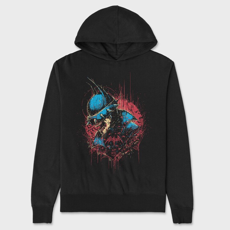 Bat Dead Splatter, Hanorac Oversize Barbati (Unisex)
