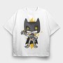 Batman Chibi, Tricou Oversize Barbati (Unisex)