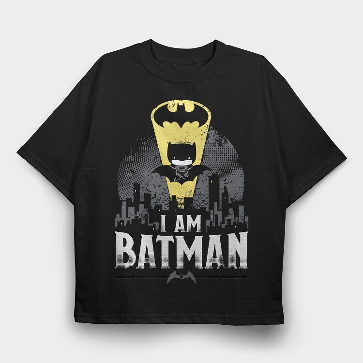 Batman Cityscape, Tricou Oversize Barbati (Unisex)