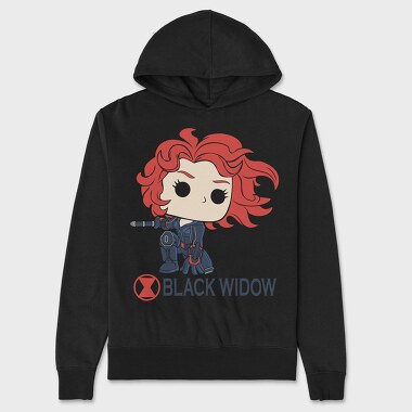 Black Widow Pop, Hanorac Oversize Barbati (Unisex)