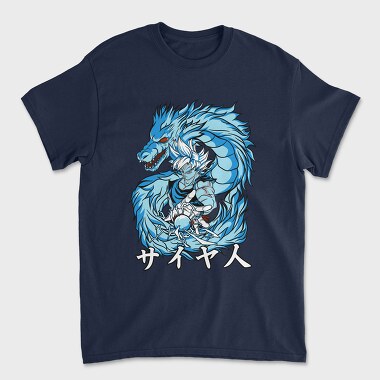 Blue Dragon Saiyan, Tricou Barbati (Unisex)