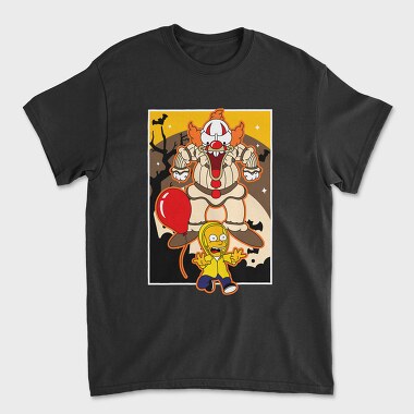 Clown Simpson Horror, Tricou Barbati (Unisex)