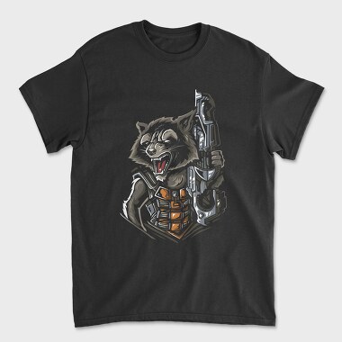 Cyber Raccoon, Tricou Barbati (Unisex)