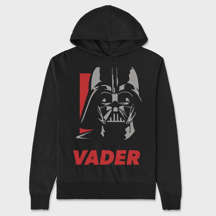Darth Vader Face, Hanorac Oversize Barbati (Unisex)