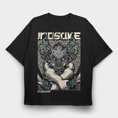 Demon Slayer Beast, Tricou Oversize Barbati (Unisex)