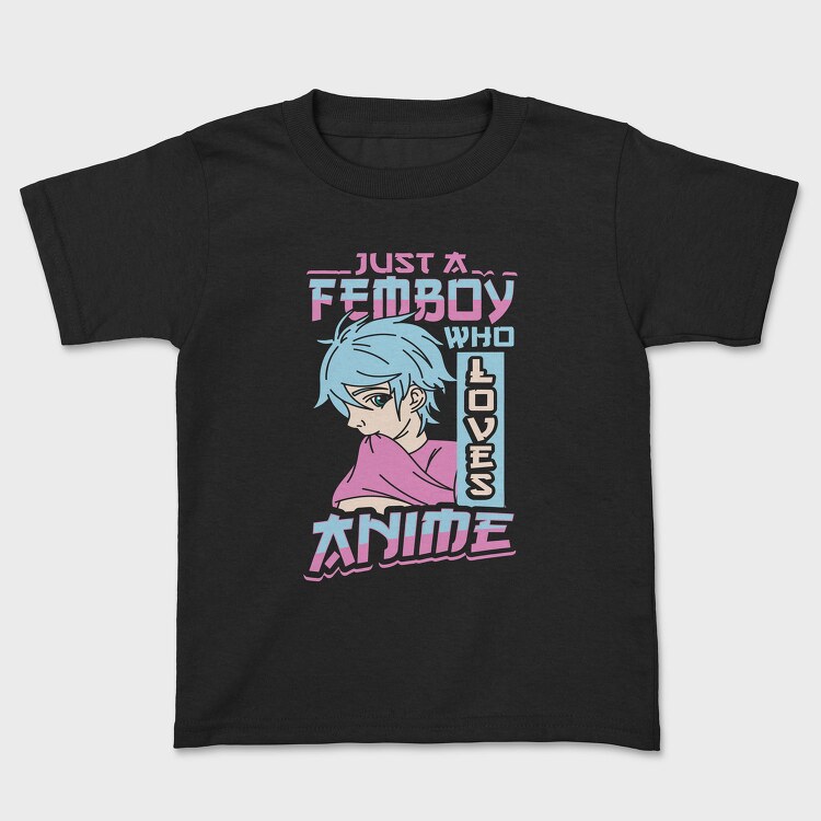 Femboy Who Loves Anime, Tricou Copii