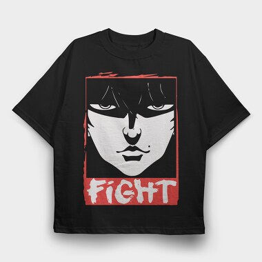 Fight Face, Tricou Oversize Barbati (Unisex)