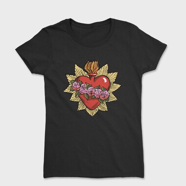 Flaming Heart Roses, Tricou Femei