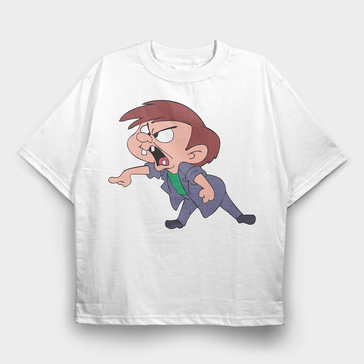 Angry Eddy, Tricou Oversize Barbati (Unisex)