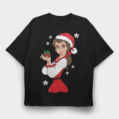 Christmas Belle Gift, Tricou Oversize Barbati (Unisex)