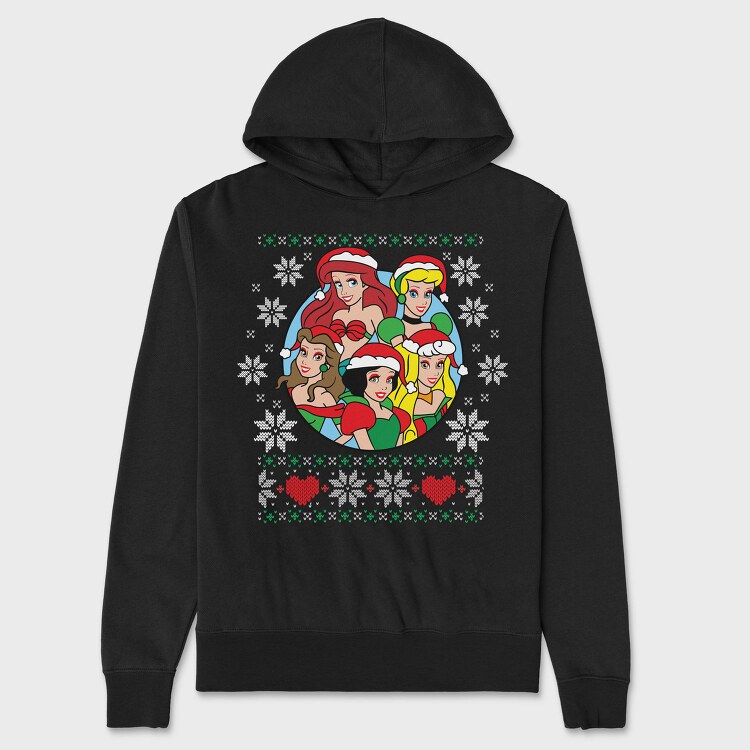 Christmas Princesses, Hanorac Oversize Barbati (Unisex)
