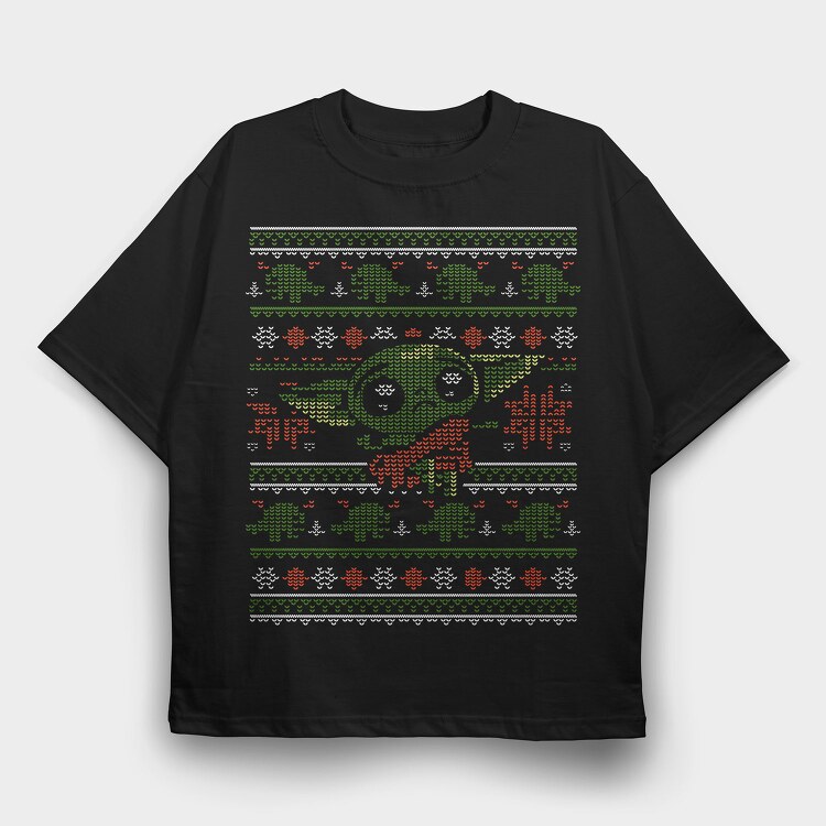 Christmas Sweater Knit 1, Tricou Oversize Barbati (Unisex)
