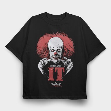 Clown It Horror, Tricou Oversize Barbati (Unisex)