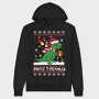 Dino Xmas Sweater, Hanorac Oversize Barbati (Unisex)