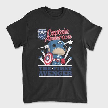 Captain America Avenger, Tricou Barbati (Unisex)