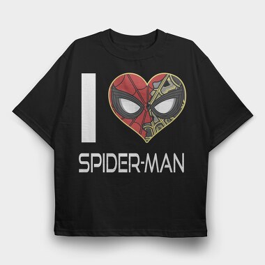 I Heart Spider Man, Tricou Oversize Barbati (Unisex)