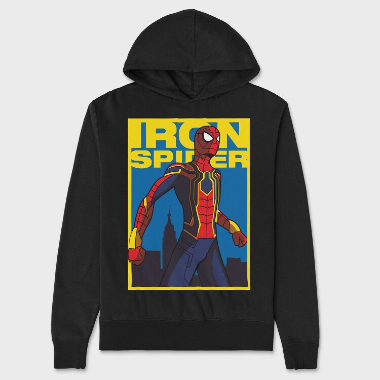 Iron Spider City, Hanorac Oversize Barbati (Unisex)