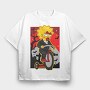 Halloween Lisa Simpson, Tricou Oversize Barbati (Unisex)