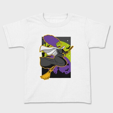 Halloween Witch Flyer, Tricou Copii