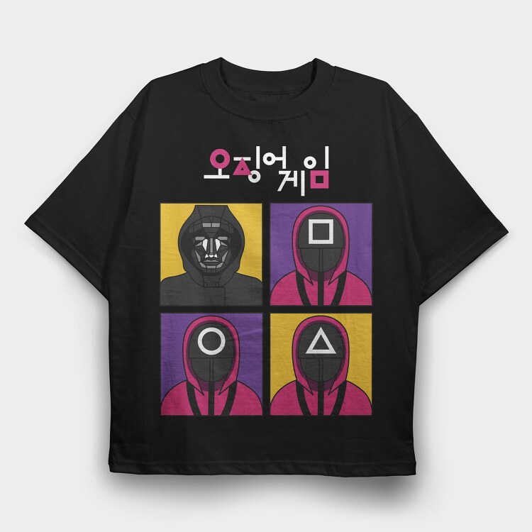 Hooded Symbols, Tricou Oversize Barbati (Unisex)