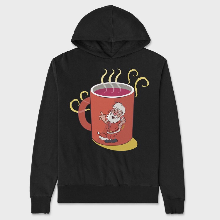 Hot Cocoa Santa, Hanorac Oversize Barbati (Unisex)