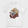 Flaming Tiger Roar, Tricou Barbati (Unisex)