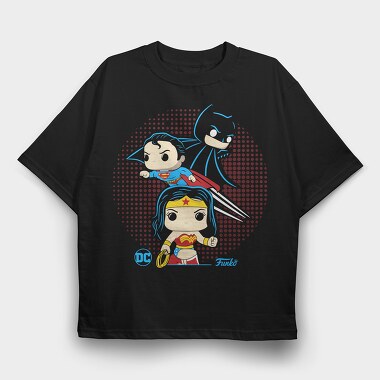 Funko Wonder Woman, Tricou Oversize Barbati (Unisex)